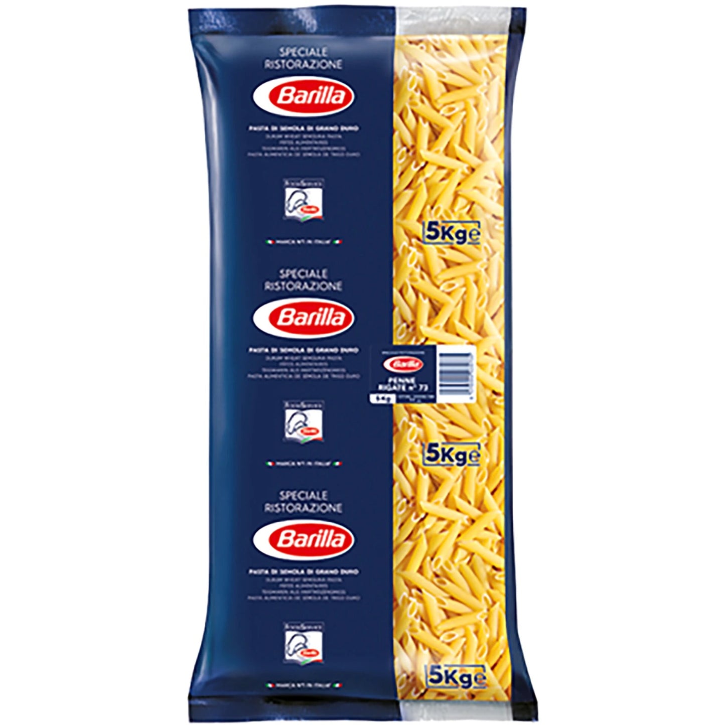 Paste Barilla, Penne Rigate, 5 kg