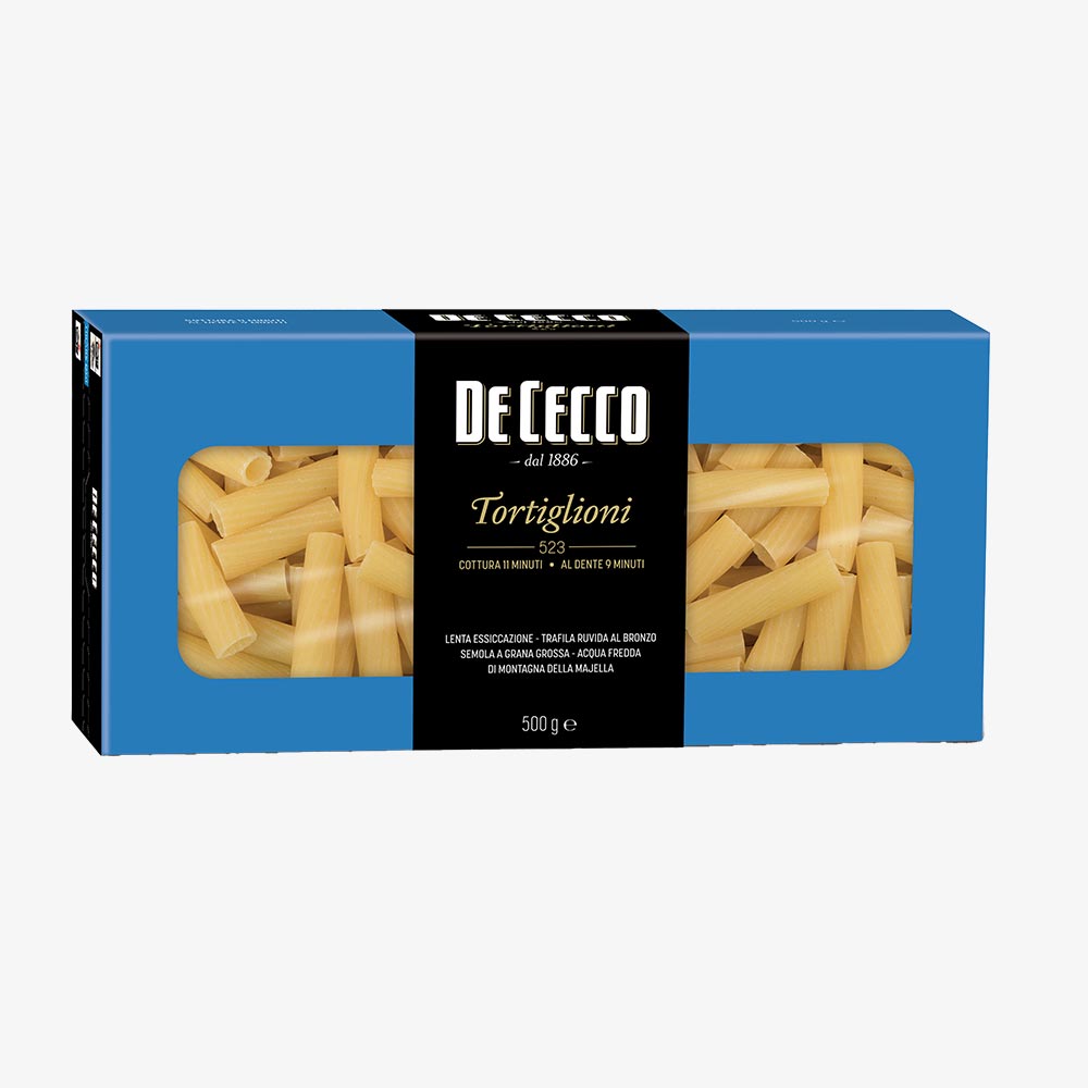Paste De Cecco Club, Tortiglioni nr.523, 500 g