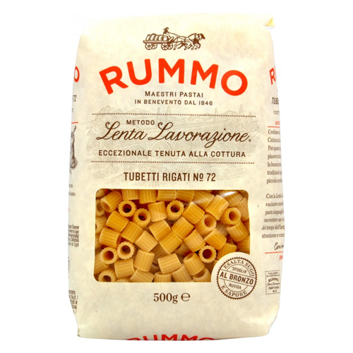 Pasta Rummo, Tubetti rigati nr. 72, 500gr