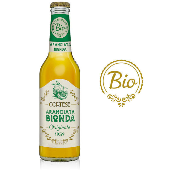 Băutură răcoritoare organică Cortese, Aranciata Bionda, 275 ml