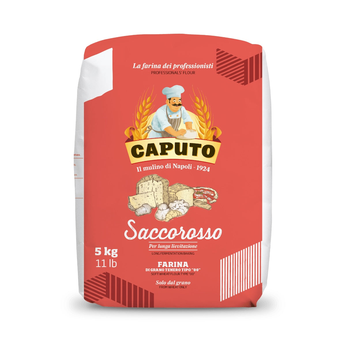 Făina de grau Caputo tip 00, Saccorosso, 5 kg