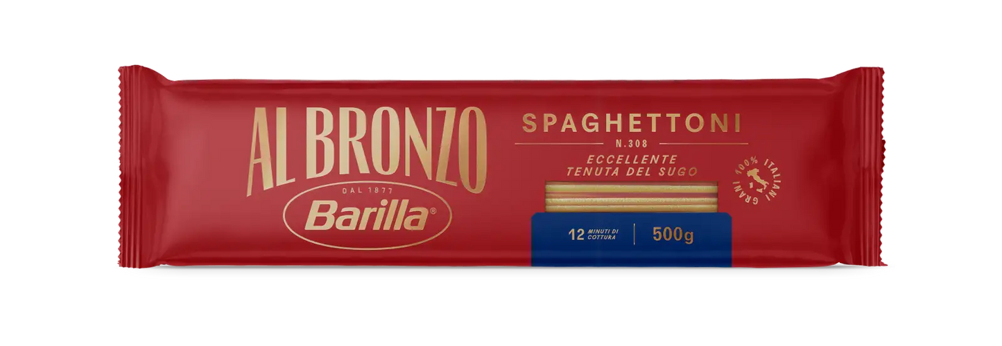 Paste Barilla AL BRONZO, Spaghettoni nr. 308, 500 g
