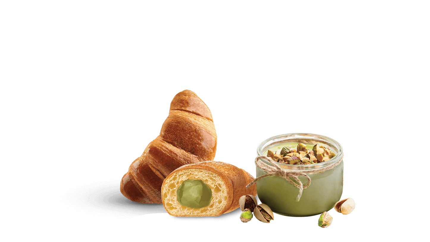 Pachet Trio Croissant Melegatti, Crema de Fistic, 3 Bucați, 900 g (3x300g)