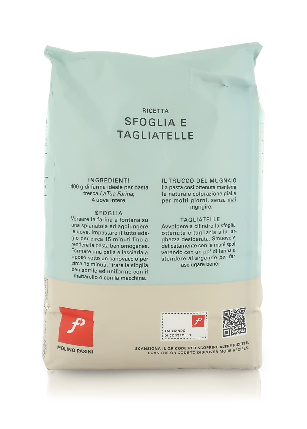 Făina de grâu Molino Pasini tip 00, Pasta Fresca, 1 kg