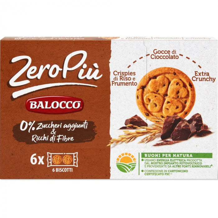 Biscuiti Fara Zahar cu Ciocolata Balocco, 210 g