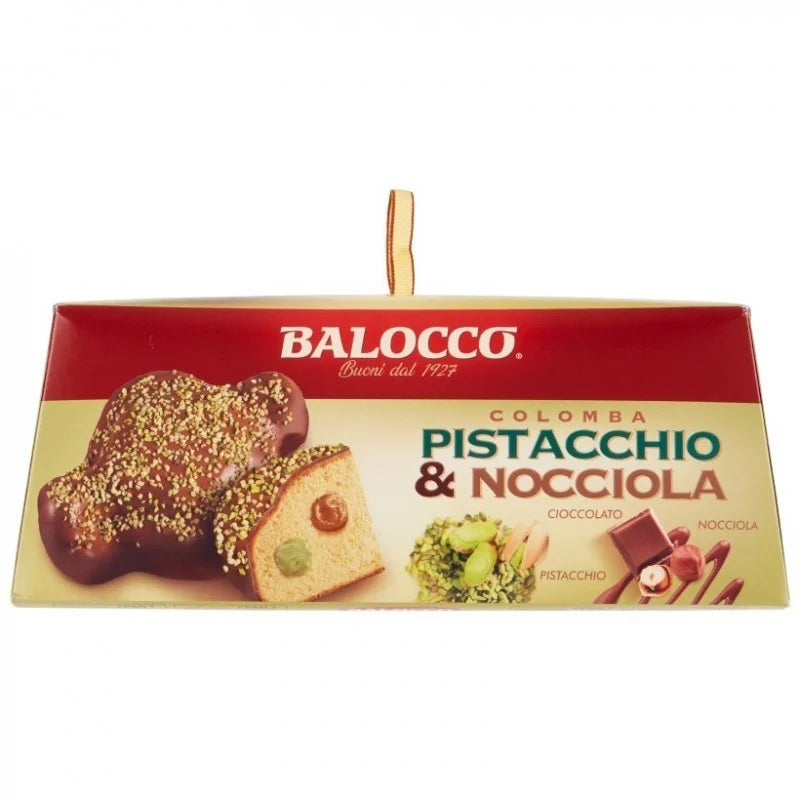 Cozonac Colomba Balocco, Fistic si alune de padure, 750 g