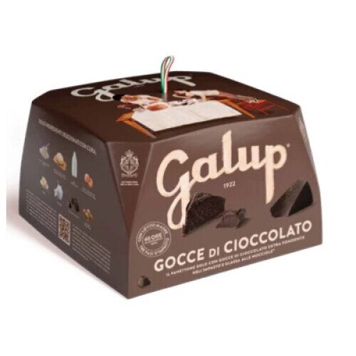 Panettone cu Picaturi de Ciocolata, Galup, 750g - Deliciul Italian