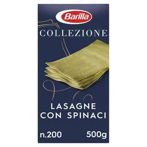 Foi pentru Lasagna cu Spanac, "Lasagna con Spinaci" No 190 Collezione, Barilla, 500 g