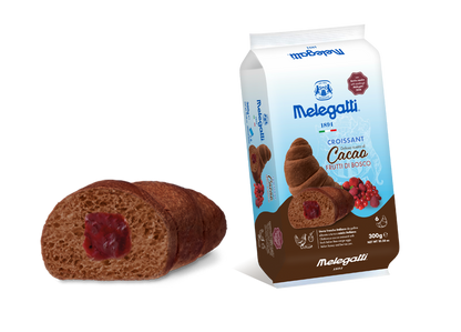 Croissant Melegatti, Cacao Fructe de Padure, 6 bucati, 300gr