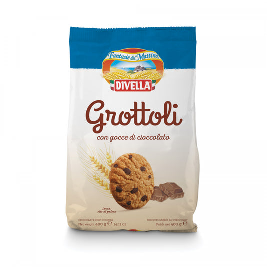 Biscuiti dulci Divella grottoli frollini cioccolato 400gr