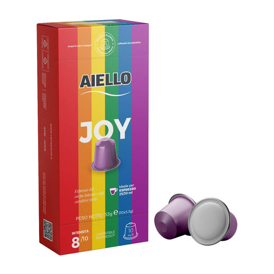 Cafea Capsule Aiello, Compatibile Nespresso, Aroma Joy, 53g (10x5.3g)