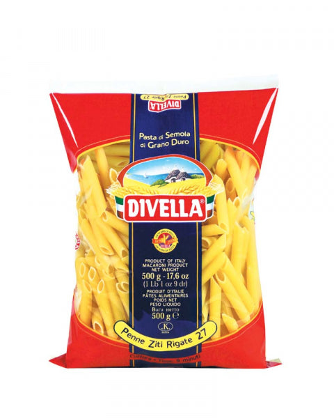 Paste Divella, Ziti Rigate nr.27, 500 g