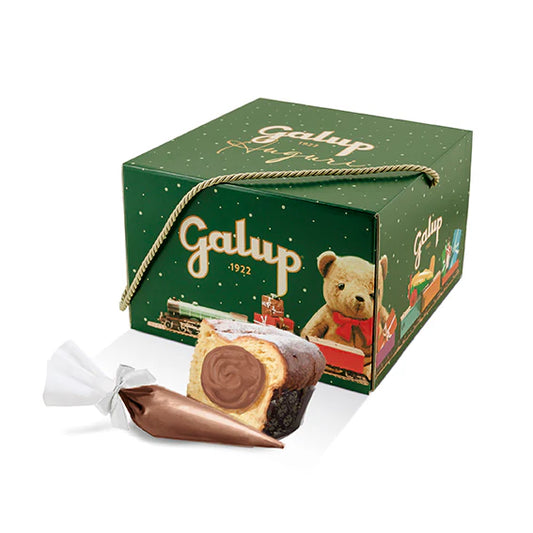 Panettone Paradiso Galup cu Cremă de Alune Crunchy, 750gr + 150gr