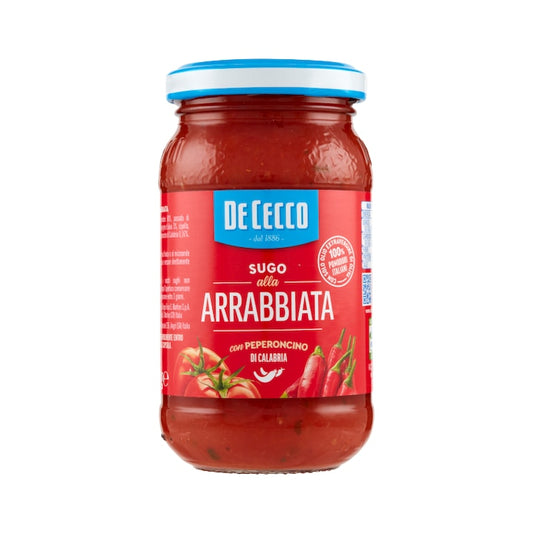 Sos de rosii Arrabiata 200g - De Cecco, cu ardei iute, produs italian