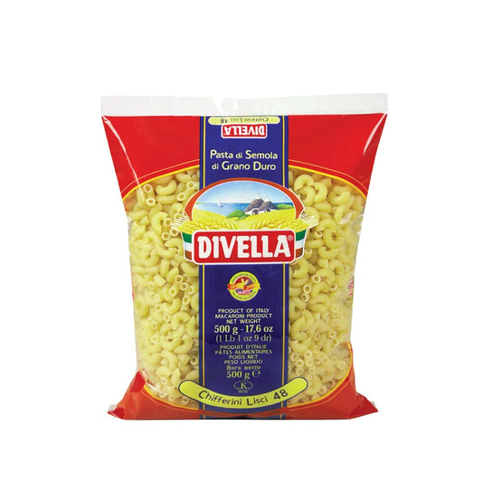 Paste Divella, Chifferini lisci nr.48, 500 g