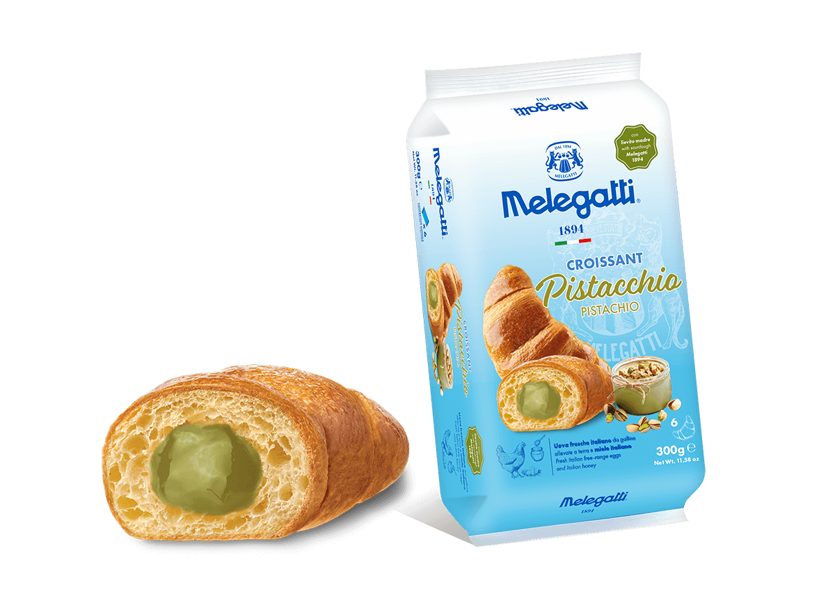 Croissant Melegatti, Pistacchio, 6 bucati, 300gr