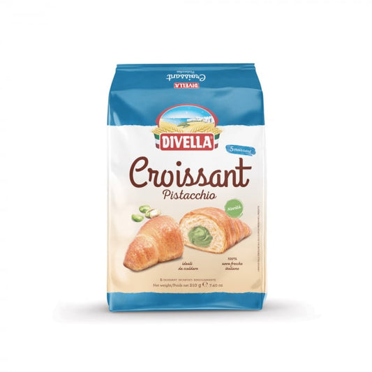DIVELLA Croissant cu fistic - 210gr x 5 bucati - Fantasie del Mattino