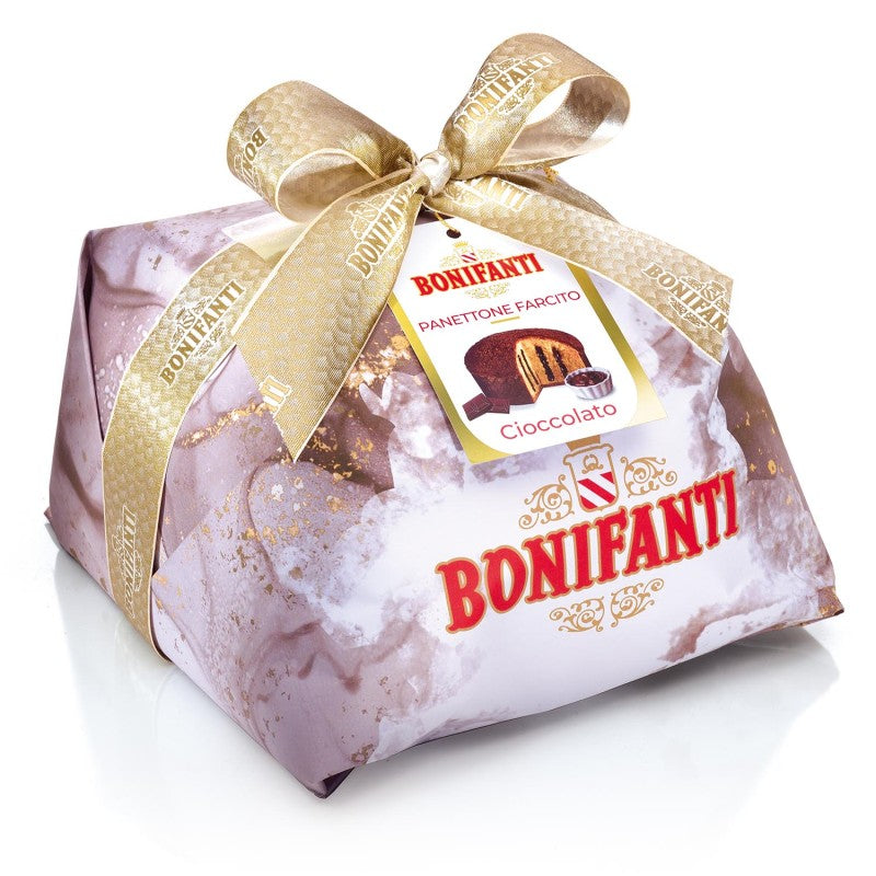 Cozonac (Panettone) Bonifanti, cu crema de ciocolata, 750g