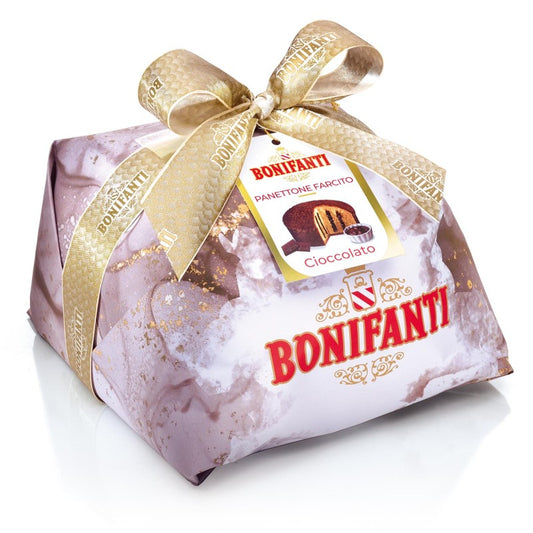 Cozonac (Panettone) Bonifanti, cu crema de ciocolata, 750g