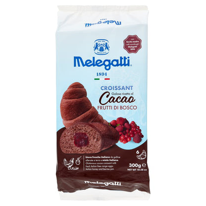 Croissant Melegatti, Cacao Fructe de Padure, 6 bucati, 300gr