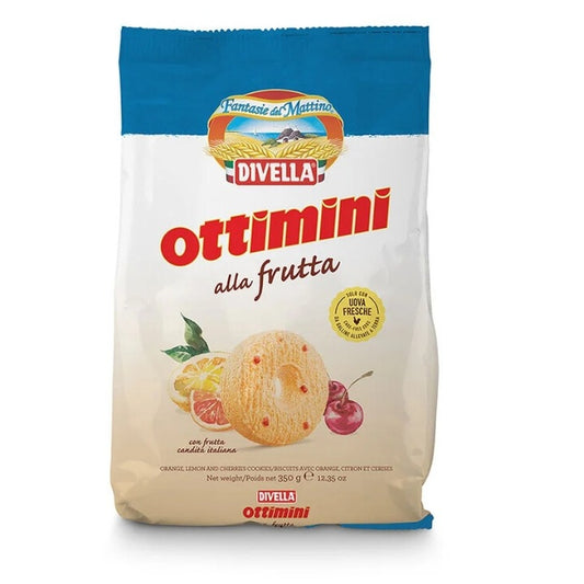 BiscuIti Ottimini alla frutta, Divella, 350 gr